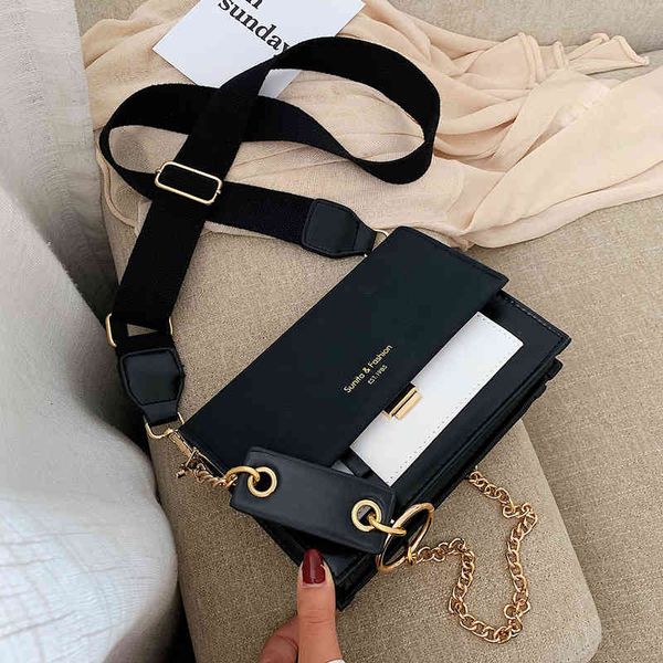 

fashion women 2021 crossbody bags for ladies purses handbags shoulder pu leather chain design belt bag