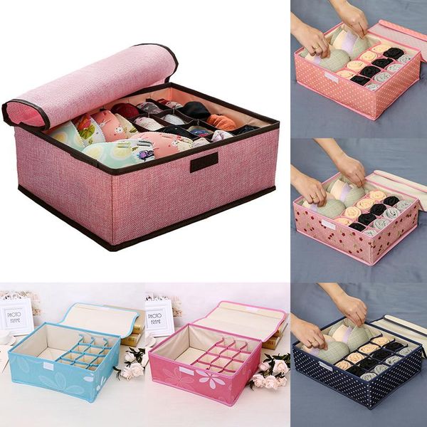 

storage drawers 13 grid portable folding closet organizer box for bras underwear socks ties scarves oxford drawer divider
