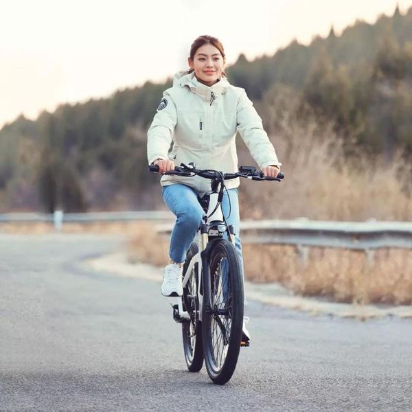 

electric bicycle 26inch mountain bike 48v hidden lithium battery urban leisure commuting instead of walking, Silver;blue