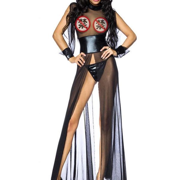 

black underwear skirt lace perspective mh long nightdrs pajamas, Black;white