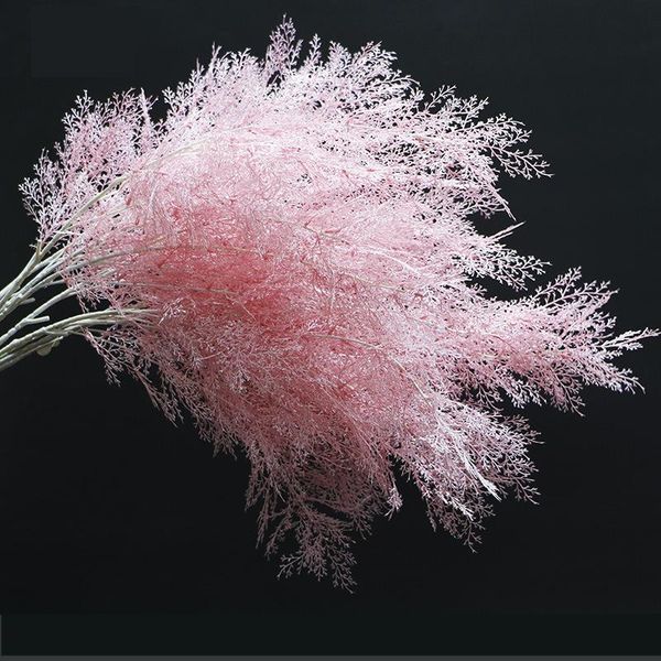 

decorative flowers & wreaths 1 branch artificial fork fog pine flower rime grass material wedding landscaping plants
