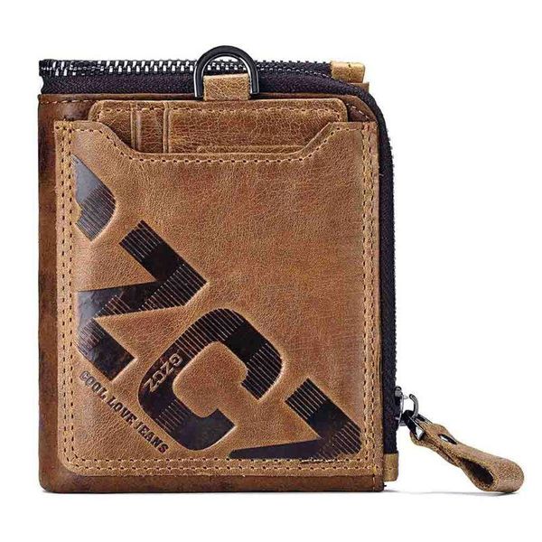 

wallets genuine leather men wallet fashion coin purse card holder small clutch bifold, Red;black