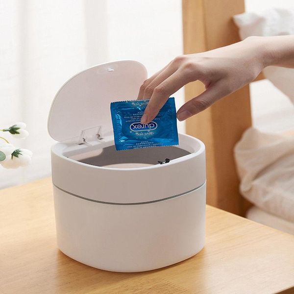 

waste bins mini small deskgarbage basket home table plastic trash can office supplies dustbins sundries barrel box buckets
