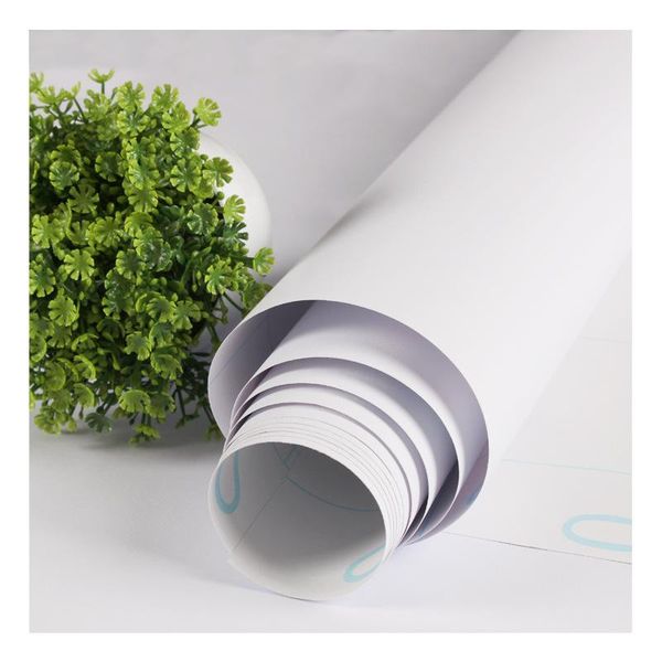

peel and stick self adhesive wallpaper white film removable sticky back plastic for wall shelf table door decor 50cm*10m wallpapers