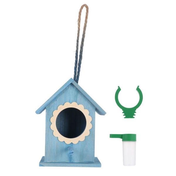 

bird cages wooden house hanging birdhouse nest decorative feeder