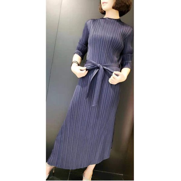 

women's dress autumn and winter fashion irregular pleated casual dresses, Black;gray