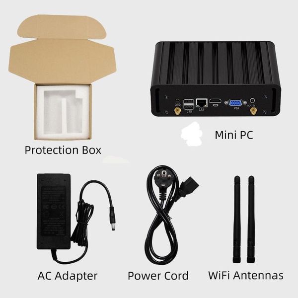 

selling mini pc with fan ddr4 gaming computer hd vga dual display win10 pocket pcs