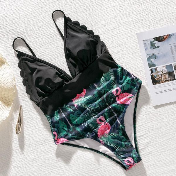 

women's swimsuit bikini solid strap set push-up tube brazilian one-piece suits