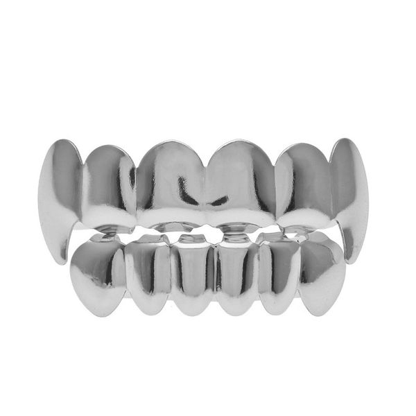 

gold grillz teeth set new mens hip hop jewelry wolf gold teeth grills, Black