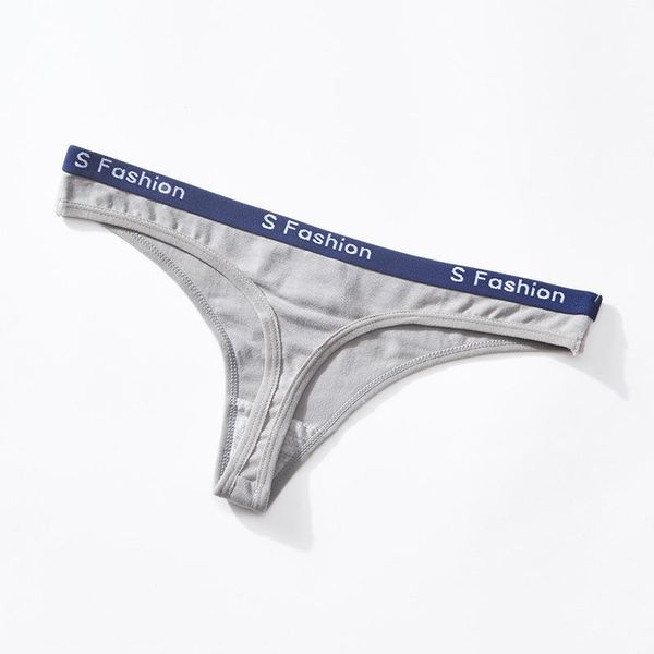 

women's panties comfortable pure cotton sports style personality letter wide waist low seamless thong shorts t-shaped briefsa19209, Black;pink