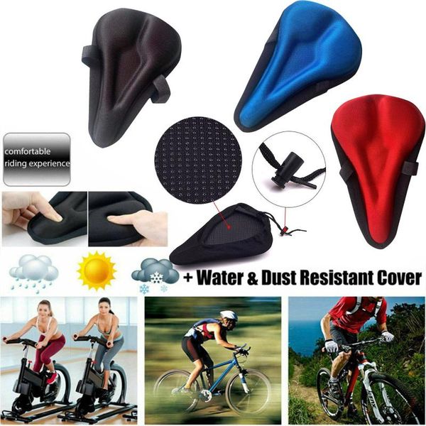 

bike saddles soft bicycle cycle extra comfort gel pad cushion cover for saddle seat accessories drop