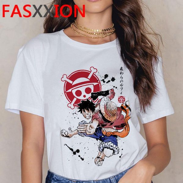 

women's t-shirt one piece clothes tshirt female plus size japanese couple harajuku kawaii print aesthetic vintage, White