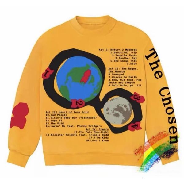 

foaming printing beautiful sweatshirts men women 1 oversize crewneck hoodie, Black