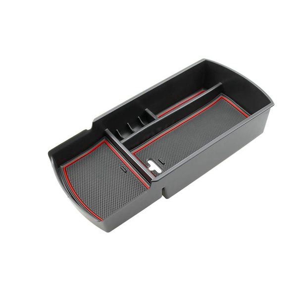 

car organizer center console tray armrest storage box for 2021 accessory (red)