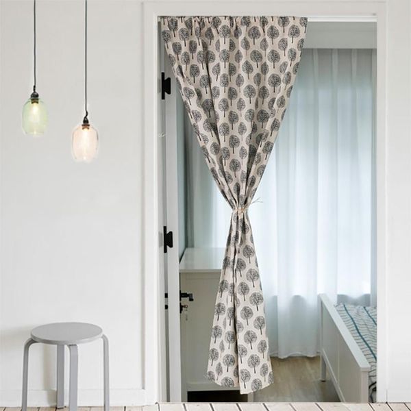 

curtain & drapes door way curtains extra thick linen fabric home entrance decor tapestry bathroom partition