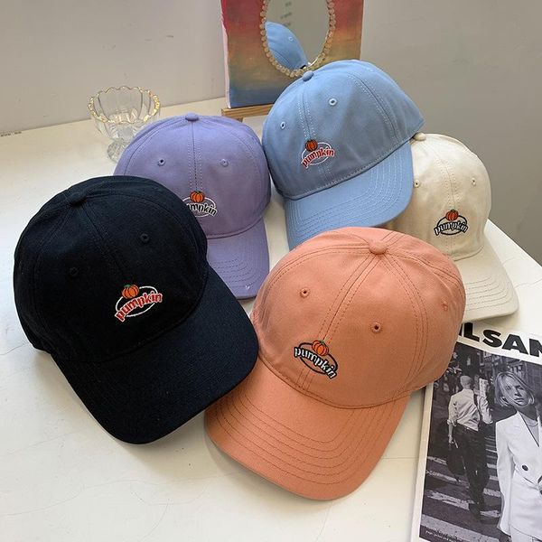 

beanies hat women's peaked cap korean fashionable letters baseball face-looking small curved brim student anti-sunburn sun