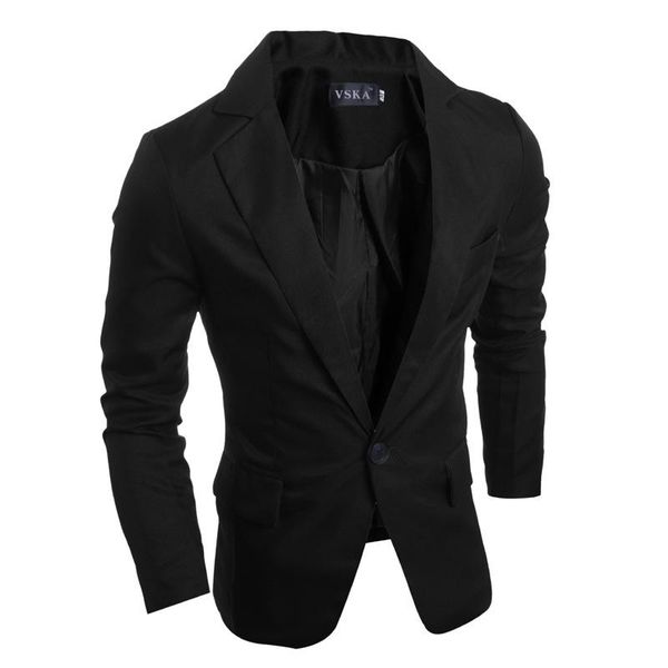 

men's suits & blazers one button polychromatic casual suit solid color blazer men hombre terno masculino fashion clothes 2021, White;black