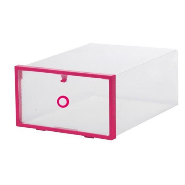 

storage boxes & bins foldable transparent plastic shoes box solid organizer rectangle case home casual