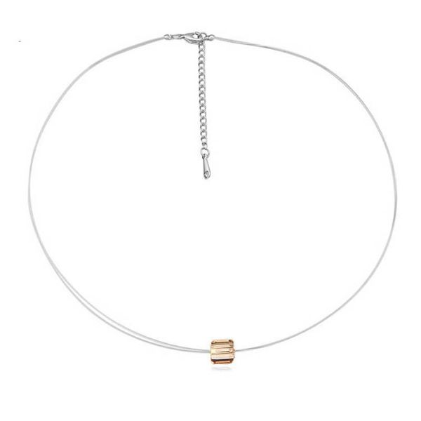 

charm bracelets arrival unique latest cubic pendant clear rope chain for girls jewelry gifts, Golden;silver