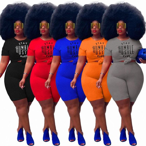 

plus size tracksuits clothing summer outfits two piece set women wholesale suit with short t shirt femme shorts sets tracksuit, Black