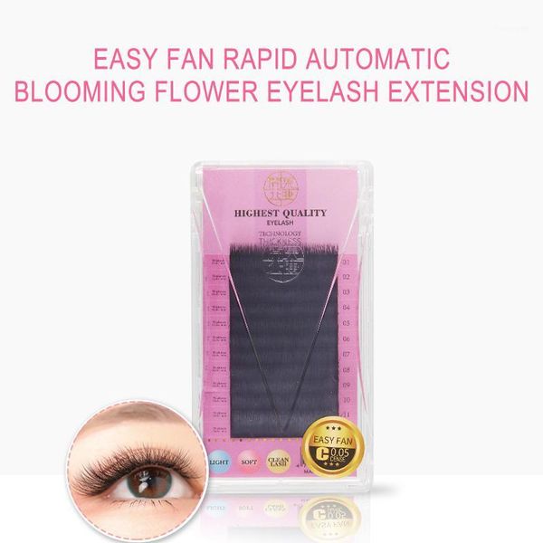 

blueyes easy fan automatic blooming eyelash 12 lines automatic-flowering-lashes extensions all size volume makeup tools1