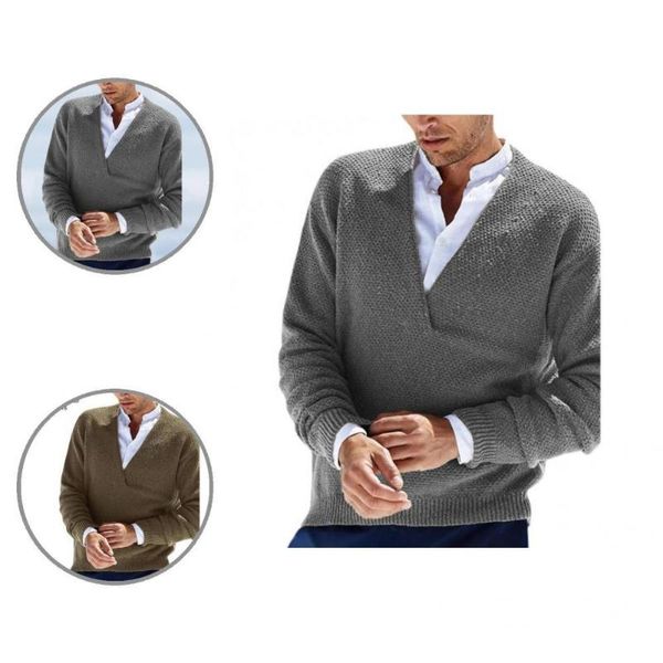 

men's sweaters elastic fabulous knitted spring sweater stretchy winter pullover for daily wear, White;black