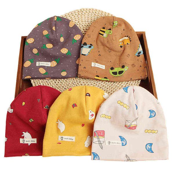 

brand baby hat knit cotton cartoon dinosaur pattern baby caps boy girl spring autumn winter children's hats child beanies y21111, Blue;gray