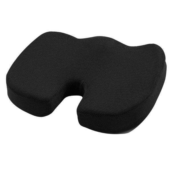 

cushion/decorative pillow slow rebounding memory cotton mesh car seat cushion chair pads bottom (black)