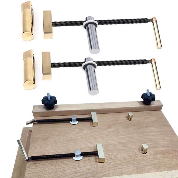 

professional hand tool sets woodworking deskclip brass fast fixed quick fixture clamping kit for 19mm hole joinery benches tools