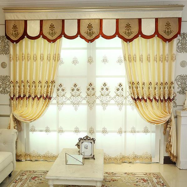

curtain & drapes custom european-style classic high shading curtains for living dining room bedroombedroom embroidered fabric