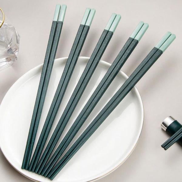 

chopsticks 10 pair retro high hardness pet no odor safe cooking for chinese