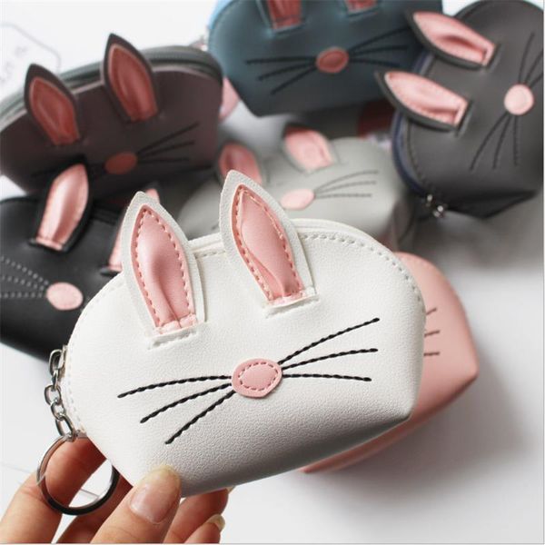 

purse cute coin purses kid wallets for girls kawaii cartoon kids coins holder key card money bags bag, White