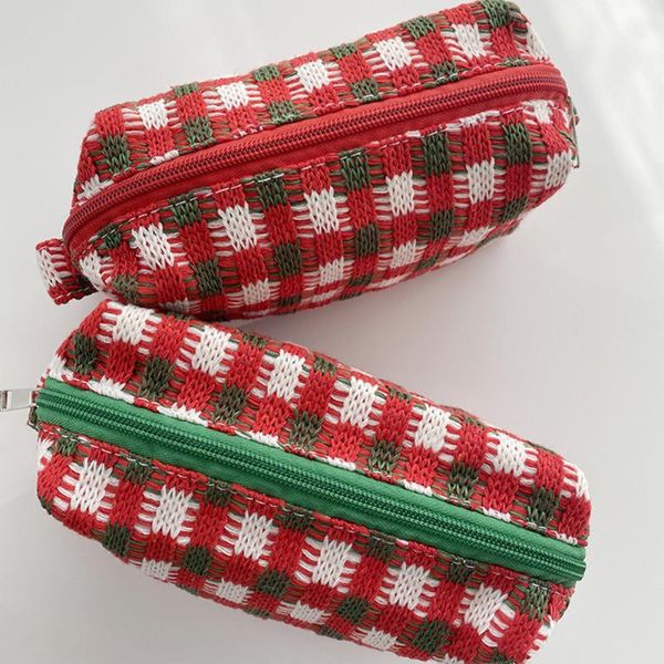 

cosmetic bags & cases christmas bag girl lipstick women make up organizer beautician makeup pouch sanitary pads toiletry beauty case