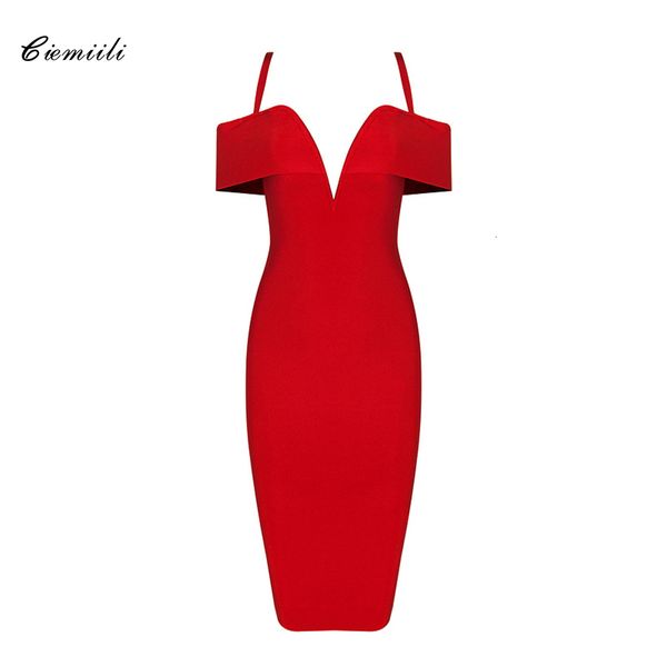

dresses 2021 summer women bandage party celebrity sleeveless off shoulder spaghetti strap knee length bodycon vestido, Black;gray