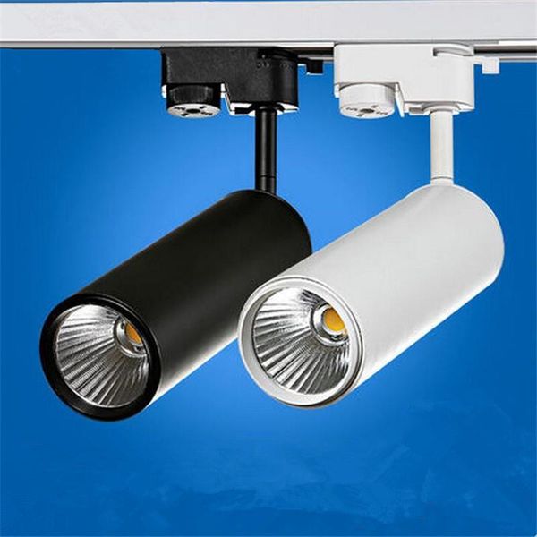 

cob led track light rail lamp ac85 to 265v ceiling spotlight ce rohs 8pcs/lot lights