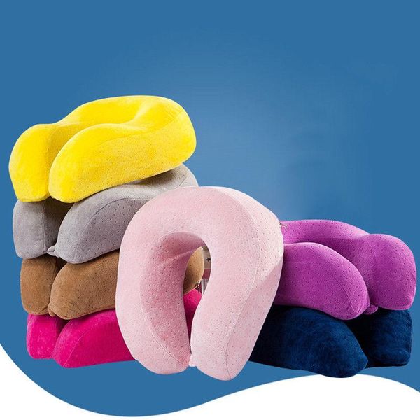 

soft memory foam u shaped travel pillow slow rebound for office nap head rest air neck cushion/decorative