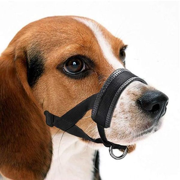 

dog apparel anti barking muzzle adjustable pet mouth muzzles for small large dogs puppy bark bite accessories