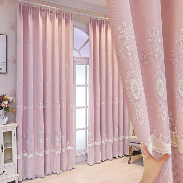 

curtain & drapes girls bedroom curtains shading the master a cozy living room european-style princess wind flow nordic simplicity
