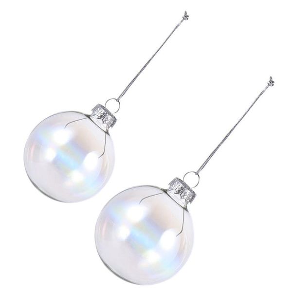 

party decoration 2pcs christmas ornament glass xmas tree hanging