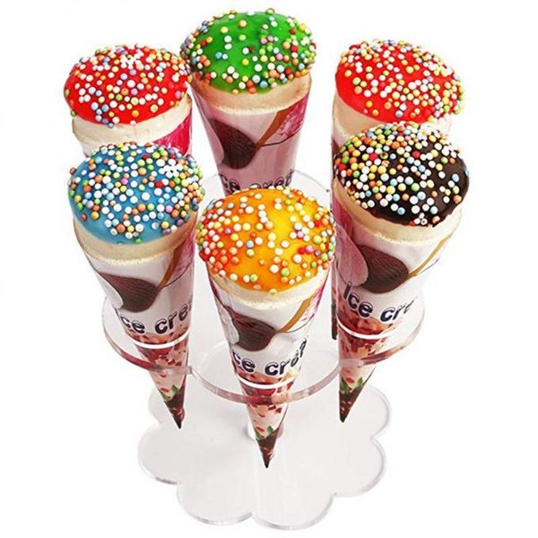 

other bakeware acrylic ice cream stand cake cone holder 6/16 cones wedding buffet display sale tools