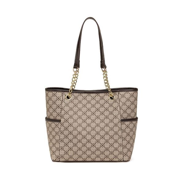 

evening bags mtong 2021 women's large capacity tote vintage soft pu leather shoulder bag for girls and ladies with chain strap