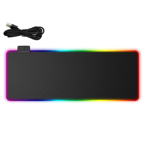

mouse pads & wrist rests r6 super-large light-emitting pad side-locked game thickened seven-color led lights with usb
