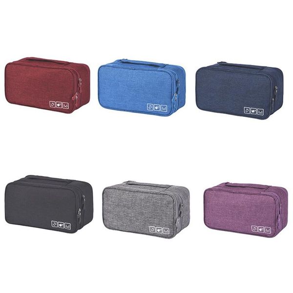 

big deal women underwear bags portable travel compartment wash cosmetic clothes organizer fashion bra storage cases accessories drawers