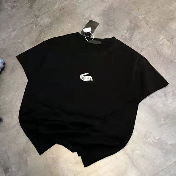 

21 spring and summer new diamond swan simple sweet fresh girl casual three color white women's short sleeves