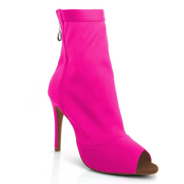 

sandals elegant women's boots stilettos high heels women latin dance shoes female for ballroom outdoor, Black