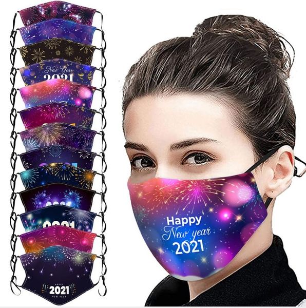 

cotton year 2021 washable winter warm and cold proof dustproof cloth printed mask
