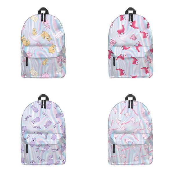 

zohra cartoon alpaca schoolbag 3d digital printing colorful lovely backpack