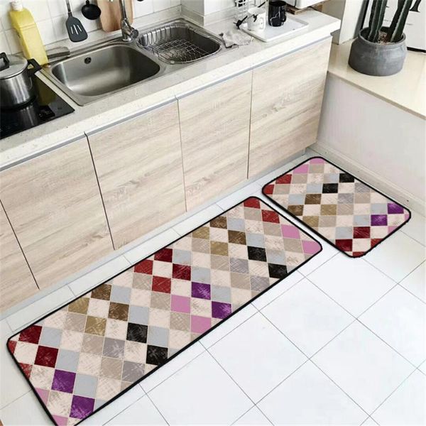 

carpets morocco style colorful plaid carpet kitchen mat anti slip long bedside rug girl room doormat for entrance door