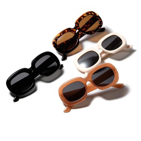 

sunglasses abay leopard oval women retro square fashion trendy eyewear female brand designer driving sun glasses uv400 zonnebril, White;black