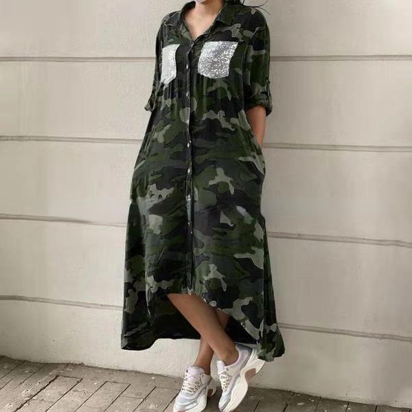 

women's trench coats 2021 summer fashion fan color thin coat irregular design sense long shirt dress, Tan;black